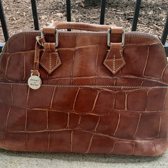Dooney Croc Zip Satchel - Picture 7 of 8